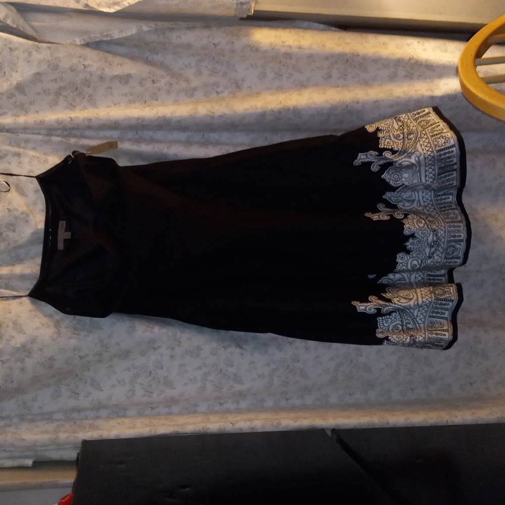 Strapless black cocktail dress by Bicé Sz.12 made in China